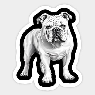 Bull Dog Design Sticker